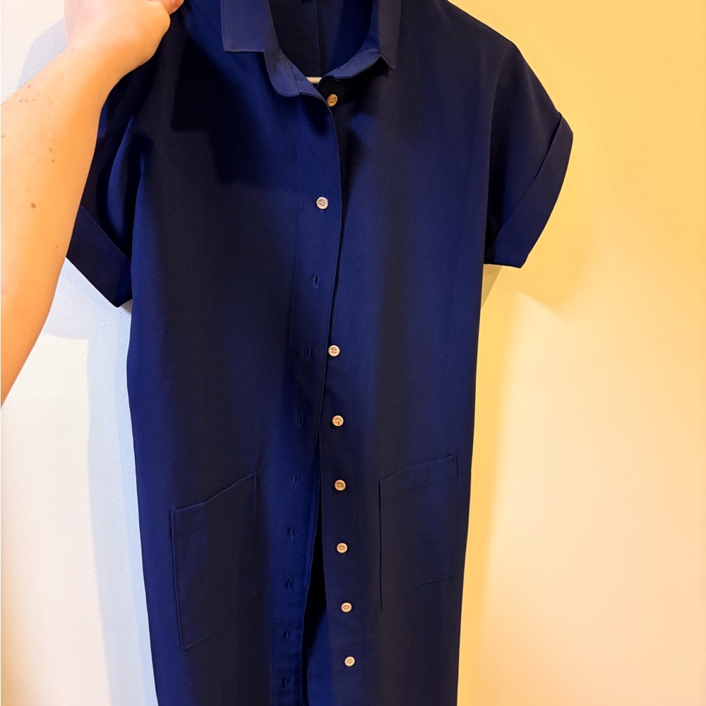 Women’s Navy Blue Midi-length Dress